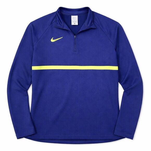Nike Other - Nike Dri Fit 1/4 Zip Pullover Blue Neon Stripe Athletic Training Mens XL